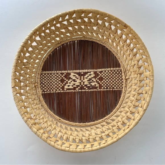 Wicker Rattan Butterfly Woven Basket Wall Hanging Read - Picture 2 of 15